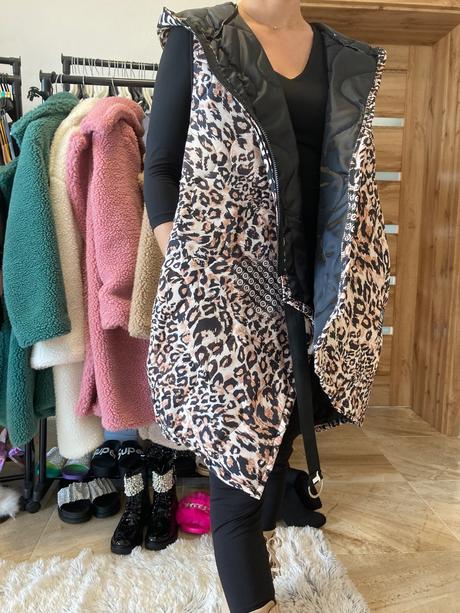 Vesta leopardací vzor xl,2xl,l, xl