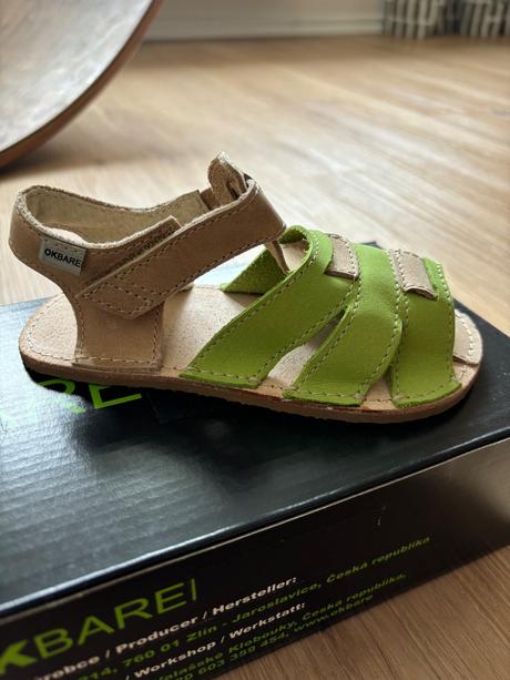 Sandalky ok bare palm zelene, 24 - 32