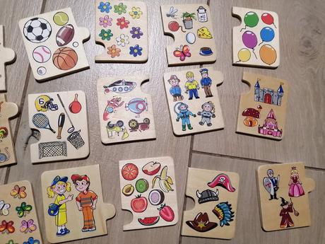 Drevené puzzle na učenie čísel,