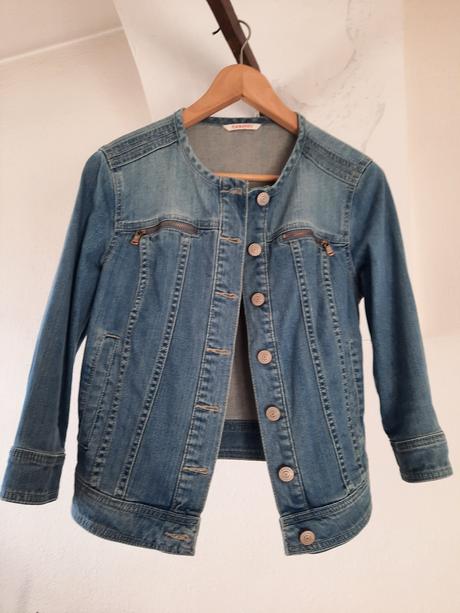 Riflová bunda sako, camaieu,36