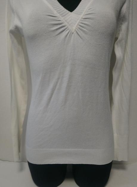 Dámsky tenký biely pulóvrik, one love, s