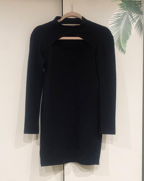 Čierne mini šaty xs/s, s