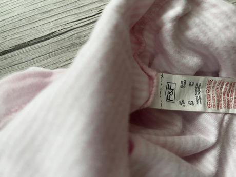 Bielo-ružové pásikavé body, f&f,74