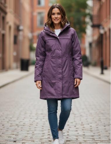 The north face fialová zimná bunda, m