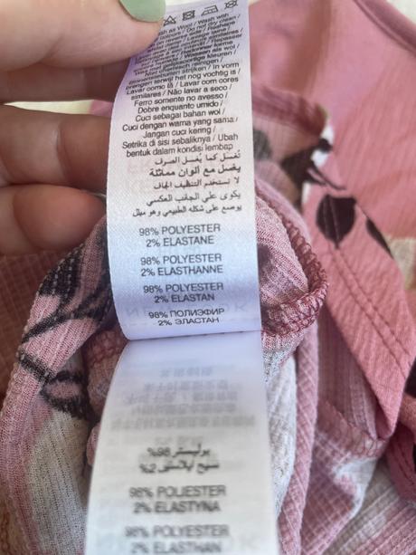 Ruzovy top s volanovymi rukavmi, new look,40