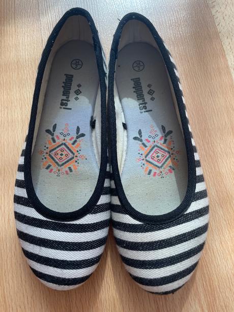 Látkové balerínky, pepperts,34