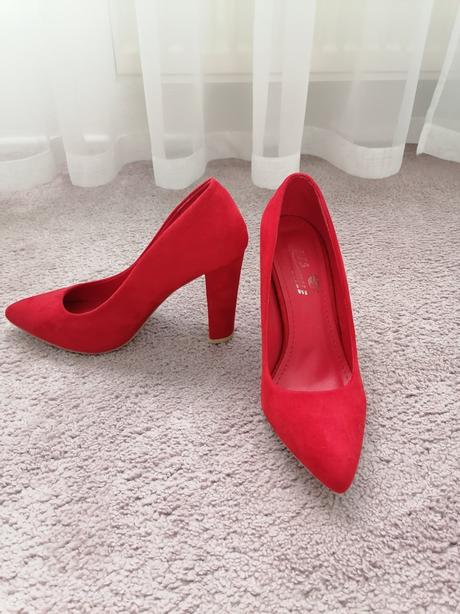 Damske červené lodičky, 37