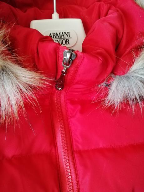 Červená kvietkova bundička, veľkosť 104/110, 104