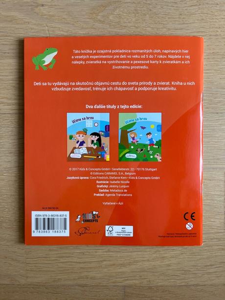 Učíme sa hrou 5-7r - pokusy,pexeso,nálepky, 