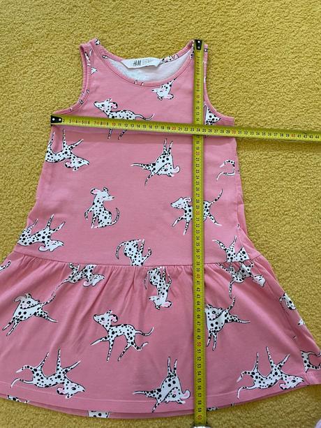 Šaty s dalmatíncami, zn. h&m, v. 110/116, h&m,116