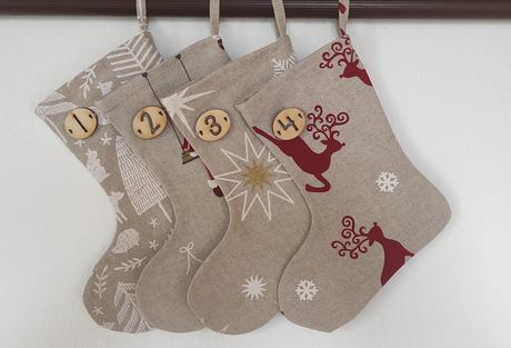 Adventný kalendár - čižmy/čižmičky, 