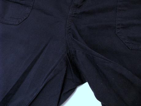 Tmavomodré bavlnené šortky, m