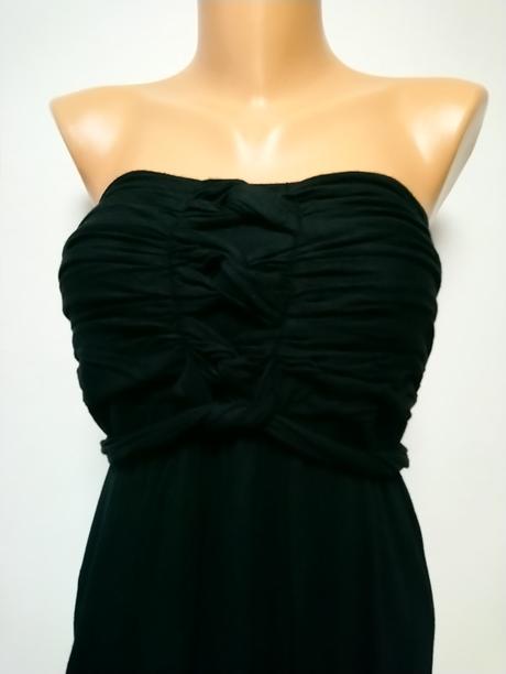 Dámske elastické čierne šaty, flame, s