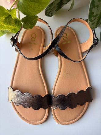 Shapen barefoot sandálky jasmine black, veľkosť 39, 39