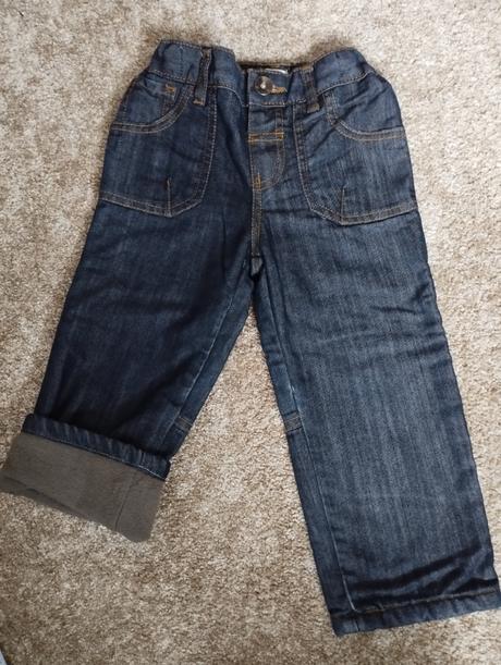 Rifľové oteplené nohavice, f&f,104