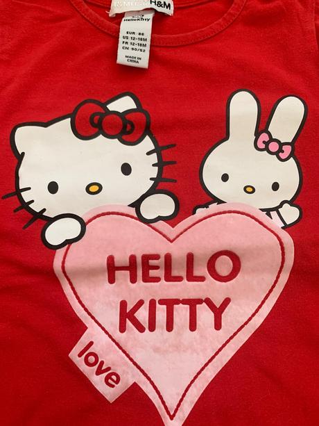 Hello kitty tricko, h&m,86