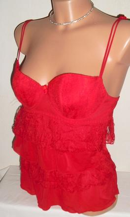 Sexy cervena babydoll kosielka, s