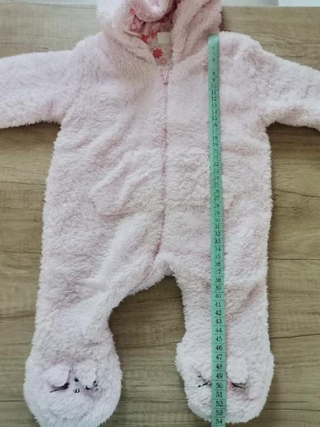 Ružový dievčenský teply overal, f&f,62