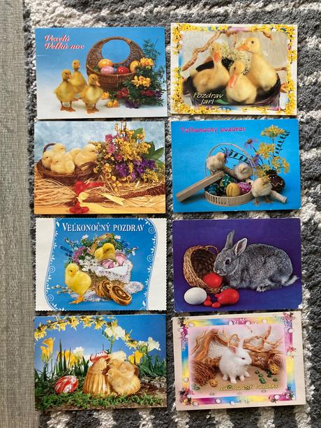 Pohľadnice veľká noc zvieratá,
