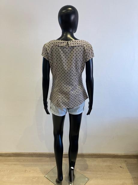 Dámska blúzka s golierom bodkovaná h&m (38), h&m,m