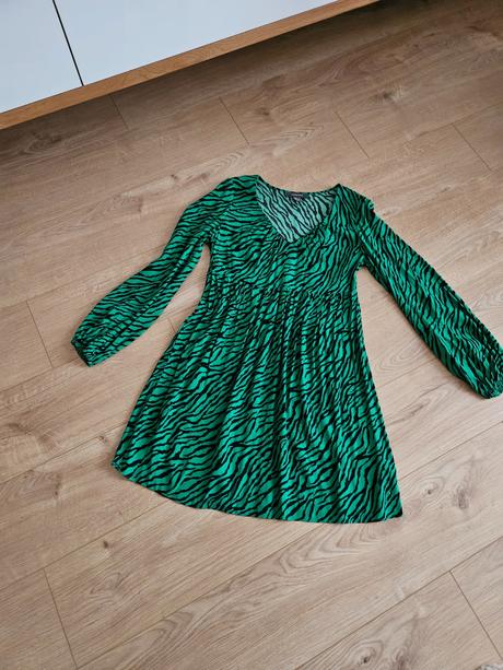 Zelené šaty so zvieracích motívom, primark,xs