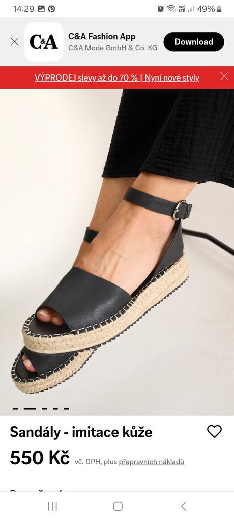 Sandále, c&a,37