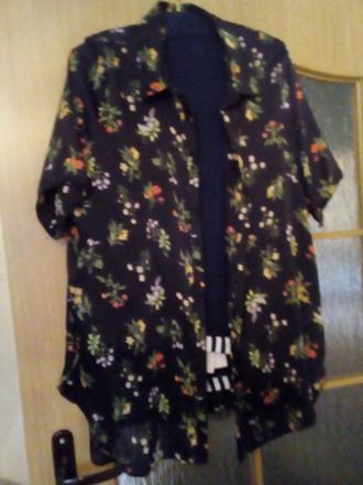 Blúzka kvety, xl