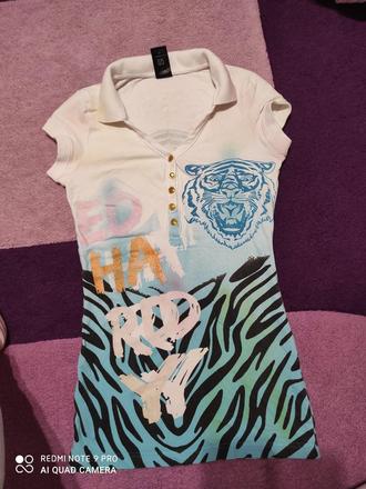 Predĺžené tričko, s