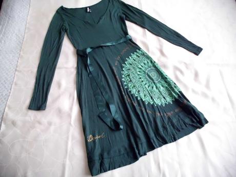 Tenšie tmavozelené, desigual,m