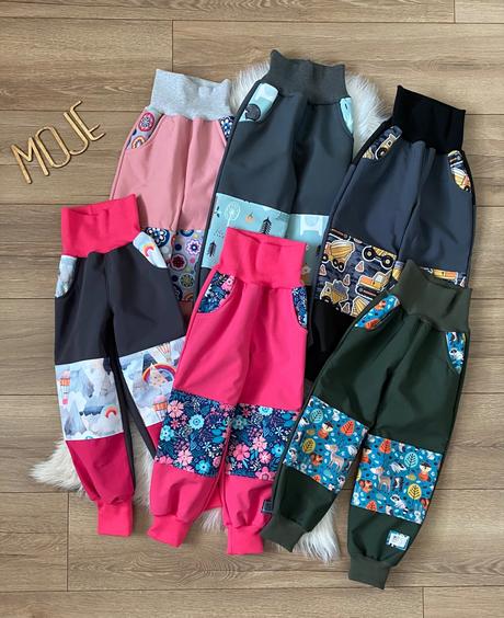 Reflexne softshellove nohavice na zimu/jar/jesen, 86 - 128