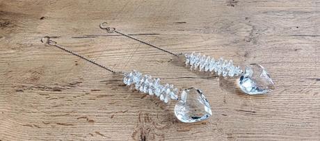 Srdce závesené - sklo, 