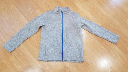 Šedá mikina na zips v. 158/164, crivit,158