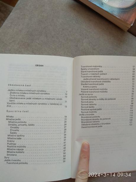 Retro kniha - jedlá z mlieka a mliečnych výrobkov, 