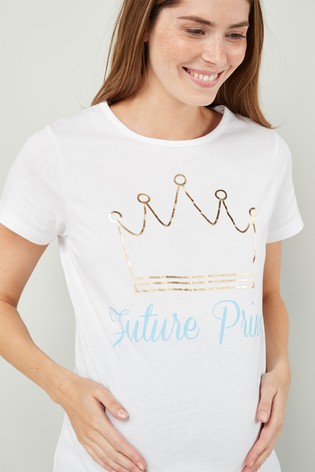 Next tehotenské tričko s nápisom budúci princ, next,44