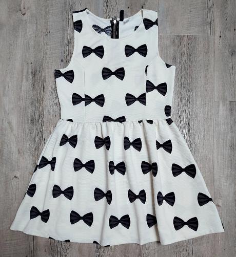 Šaty s mašličkami, h&m,m