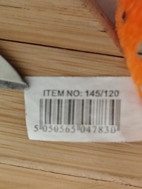 Trblietavý plyšový oranžový zajko pms london 17 cm,