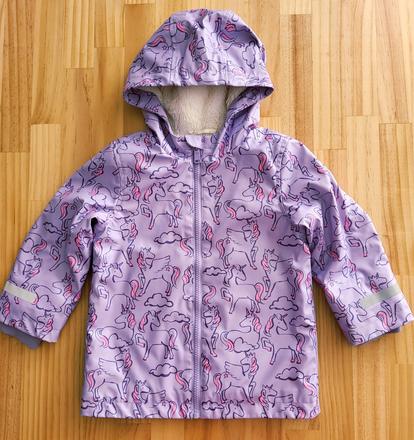 Nepremokavá bunda m&s s jednorožcom na 3-4r., marks & spencer,98