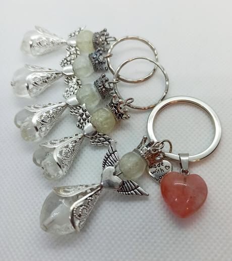 Handmade kľúčenky-anjelikovia na kľúčenku, 