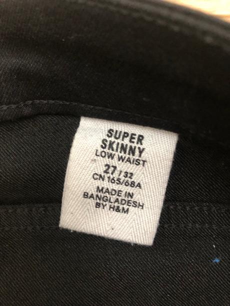 Čierne slimky h&m 27/32, h&m,32