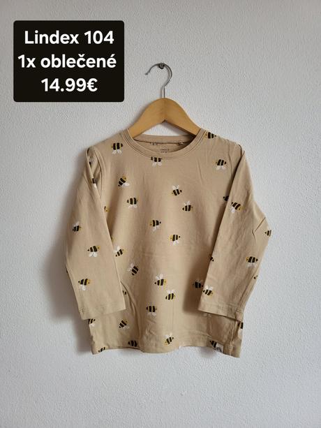 Lindex 104 1x oblečené a nové  14.99e, lindex,104