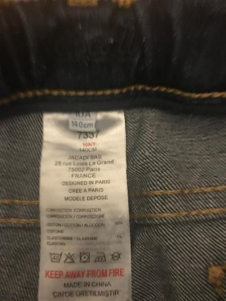 Jacadi rifle tmavomodre slim, jacadi,140