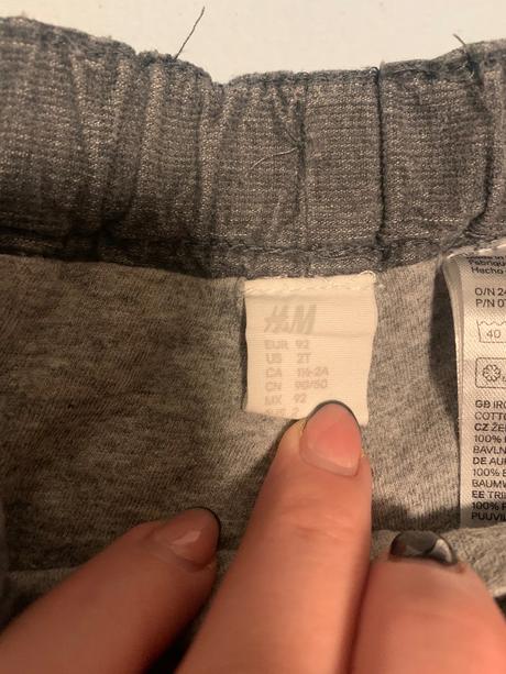 Zateplené nohavice h&m, h&m,92