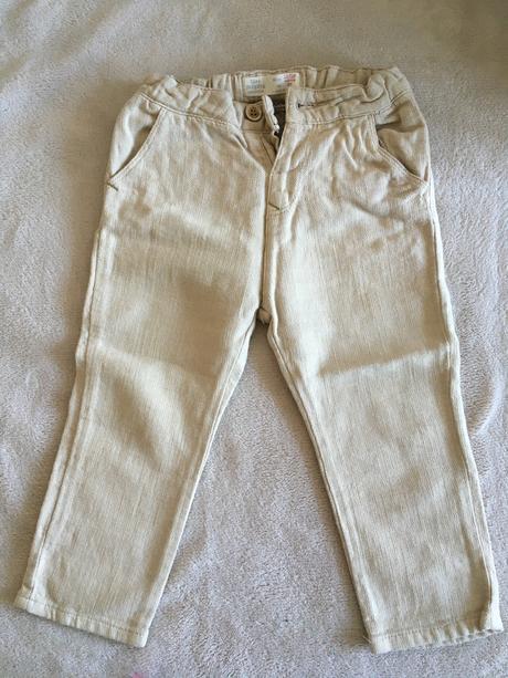 Lanové nohavice, zara,86