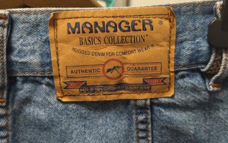 Vintage riflová sukňa, s