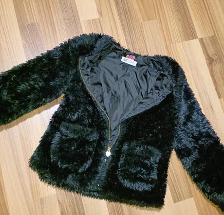 Kožušinovy kabátik, h&m,116
