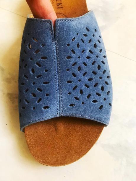 Kožené semišové šlapky, lasocki,38