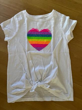 Tričko so srdiečkom, next,146