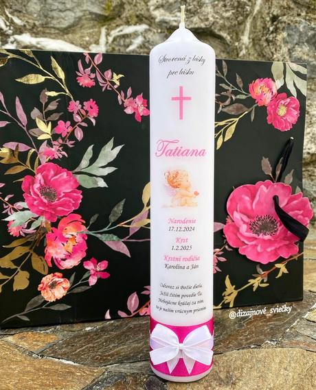 Personalizované krstné sviečky, 