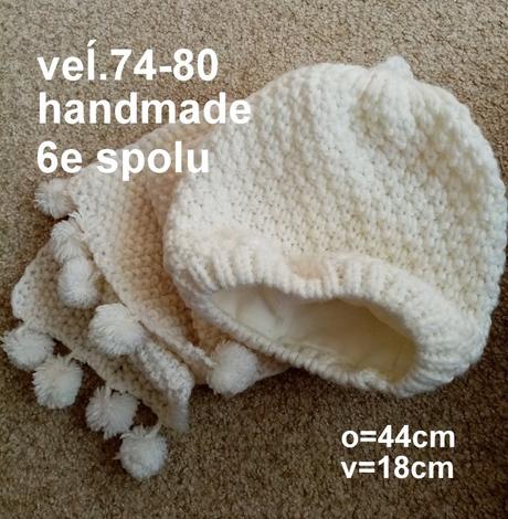 Čiapka so šálom veľ.74/80, 80