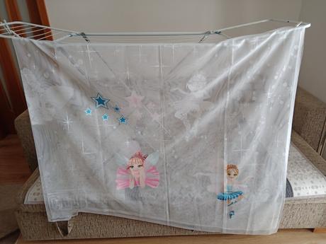 Detská hotová oblúkova záclona vily 300x140cm,
